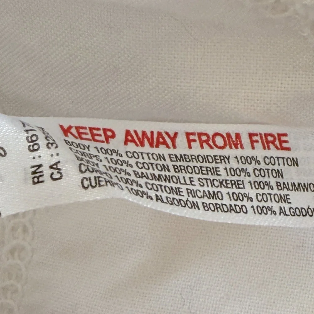 FREE PEOPLE Brittany Embroidered Micro Shorts White Size M - Picture 5 of 10